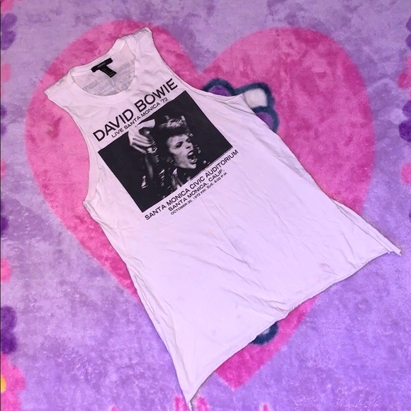 forever 21 David Bowie live band tank